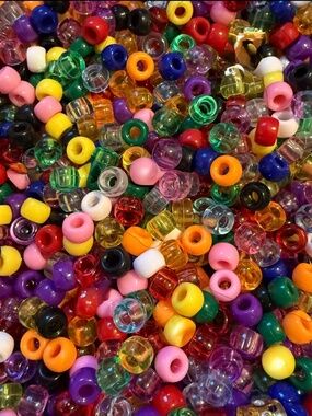 1200 Count Colorful Pony Beads